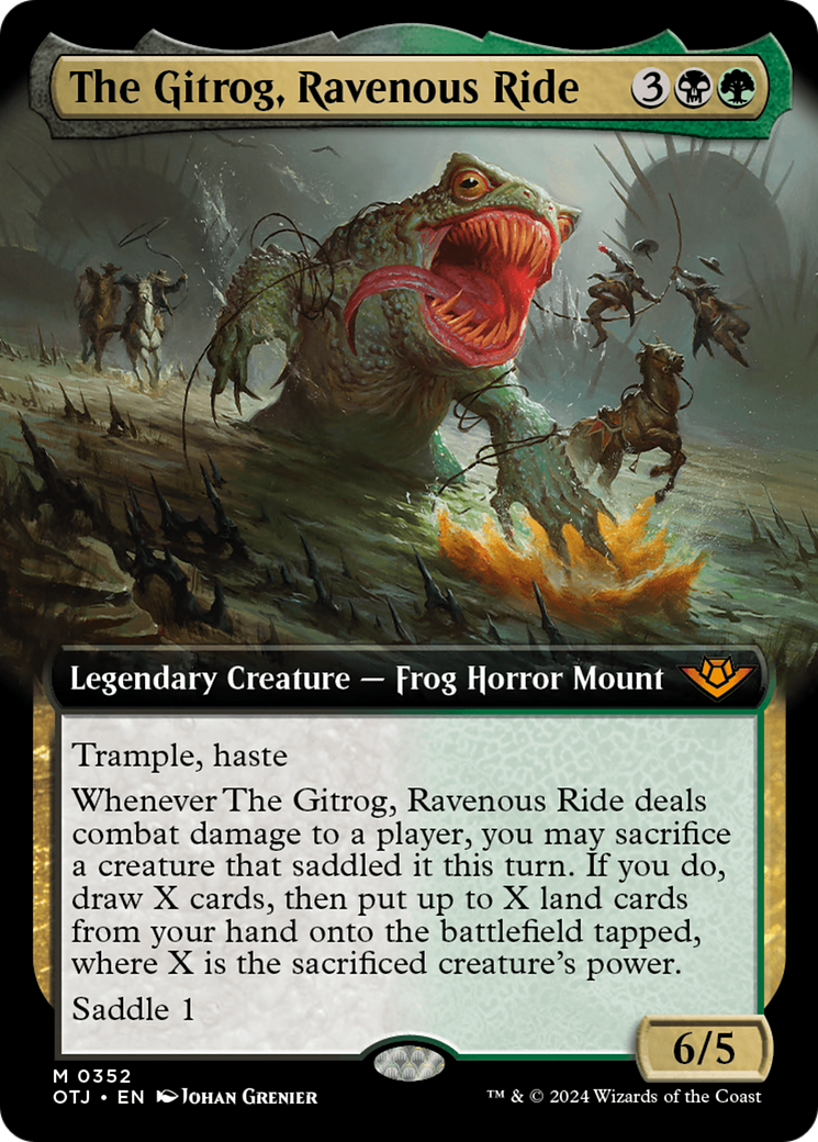 The Gitrog, Ravenous Ride (Extended Art) (OTJ-352) - Outlaws of Thunder Junction - Magic The Gathering - Single Cards
