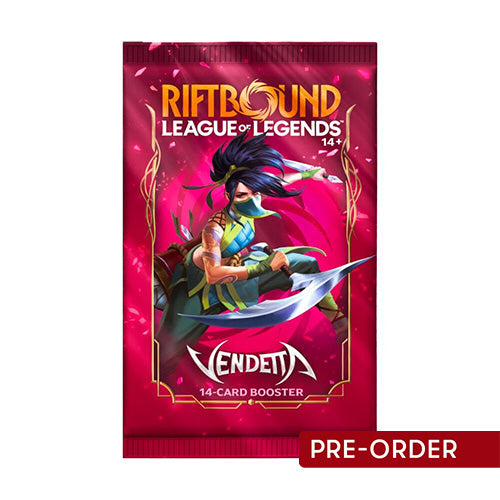 Riftbound League of Legends TCG Vendetta Single Booster Pack - Trading Card Games