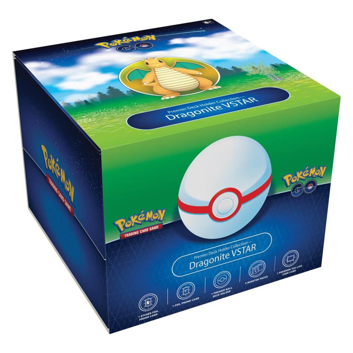 Pokemon GO Premier Deck Holder Collection Dragonite VSTAR POKEMON TCG - Trading Card Games