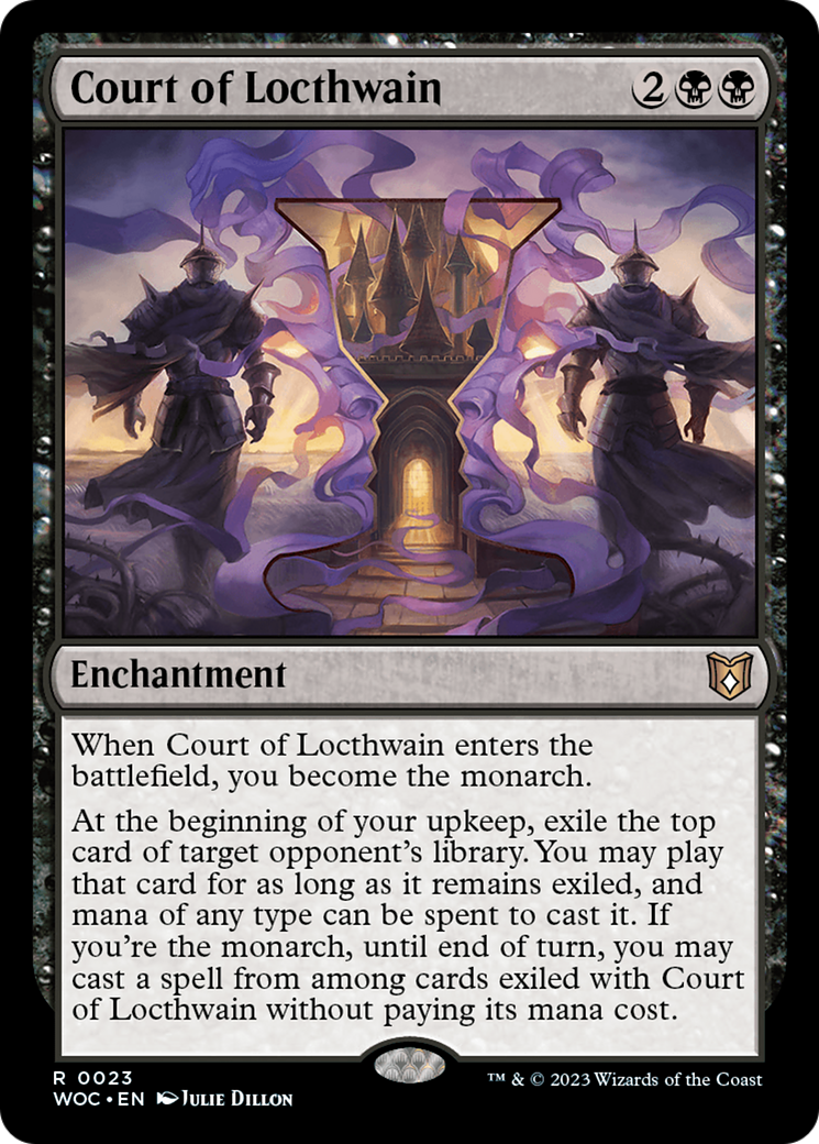 FOIL Court of Locthwain (WOC-023) - Wilds of Eldraine Commander - Magic The Gathering - Single Cards