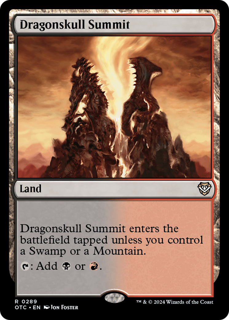 Dragonskull Summit (OTC-289) - Outlaws of Thunder Junction Commander - Magic The Gathering - Single Cards