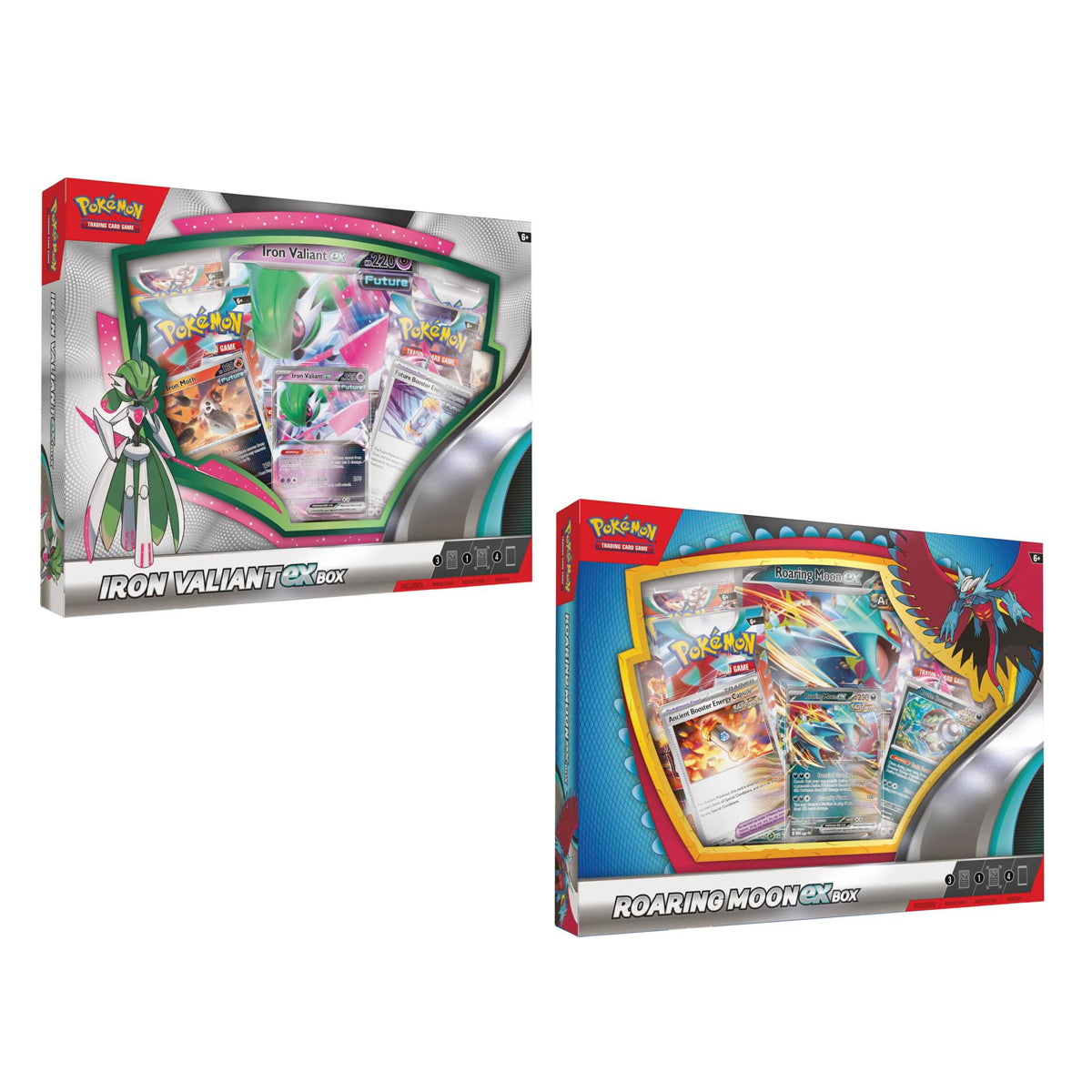 Roaring Moon/ Iron Valiant ex Boxes (Pair) POKEMON TCG - Trading Card Games