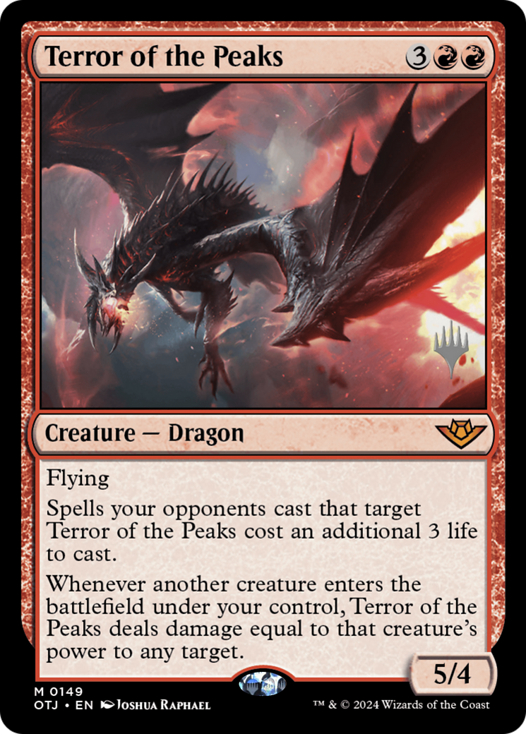 FOIL Terror of the Peaks (PPOTJ-149P) - Outlaws of Thunder Junction Promos - Magic The Gathering - Single Cards