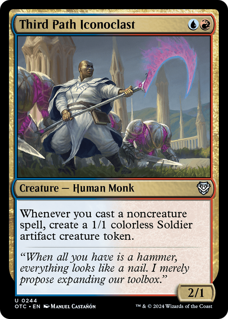 Third Path Iconoclast (OTC-244) - Outlaws of Thunder Junction Commander - Magic The Gathering - Single Cards