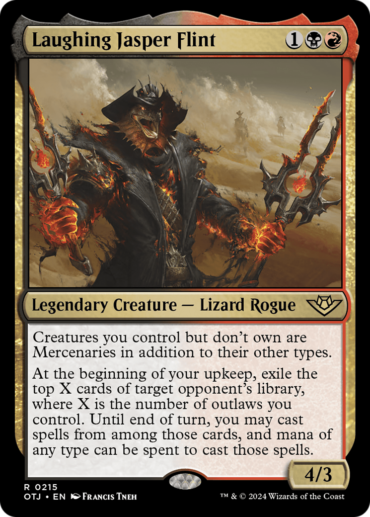 FOIL Laughing Jasper Flint (OTJ-215) - Outlaws of Thunder Junction - Magic The Gathering - Single Cards