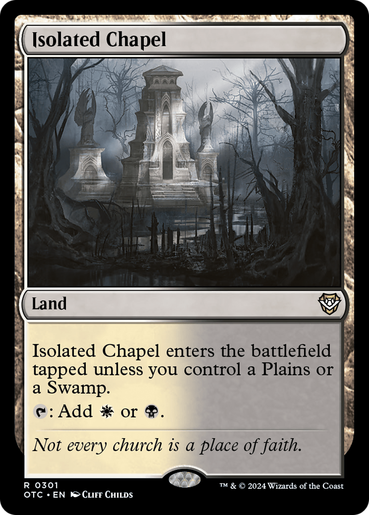 Isolated Chapel (OTC-301) - Outlaws of Thunder Junction Commander - Magic The Gathering - Single Cards