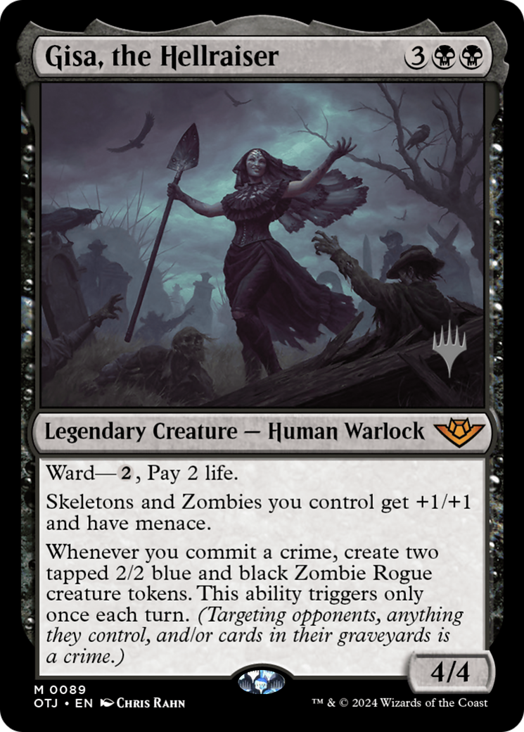 FOIL Gisa, the Hellraiser (PPOTJ-89P) - Outlaws of Thunder Junction Promos - Magic The Gathering - Single Cards