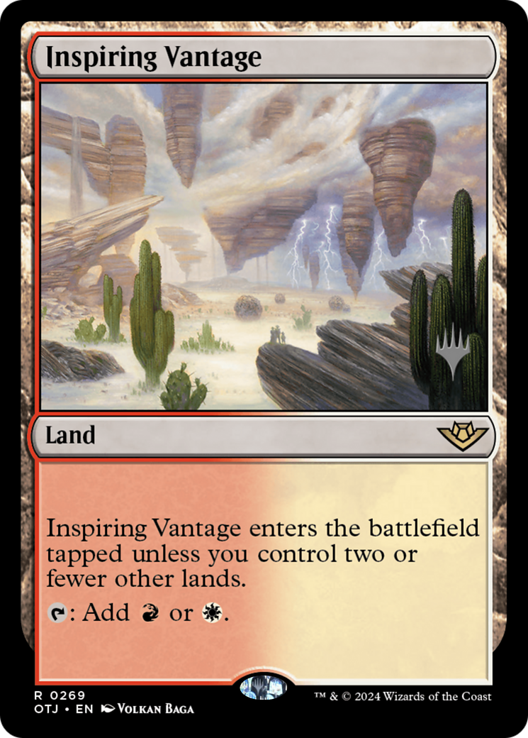 FOIL Inspiring Vantage (PPOTJ-269P) - Outlaws of Thunder Junction Promos - Magic The Gathering - Single Cards