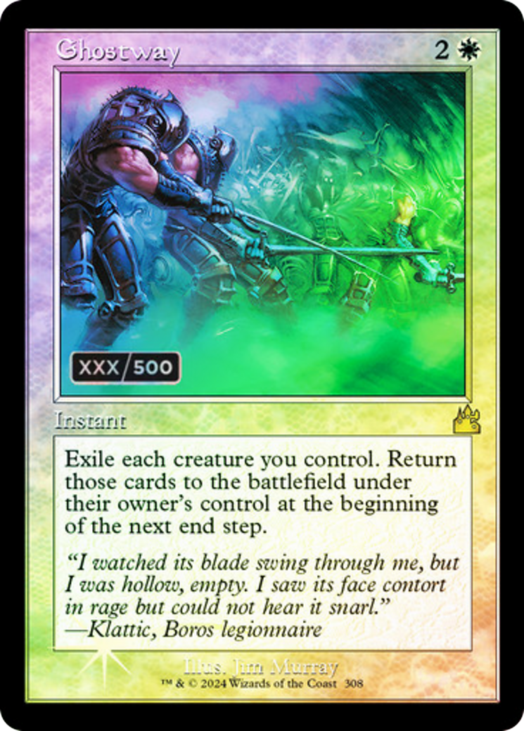 FOIL Ghostway (Retro Frame) (Serial Numbered) (RVR-308) - Ravnica Remastered - Magic The Gathering - Single Cards