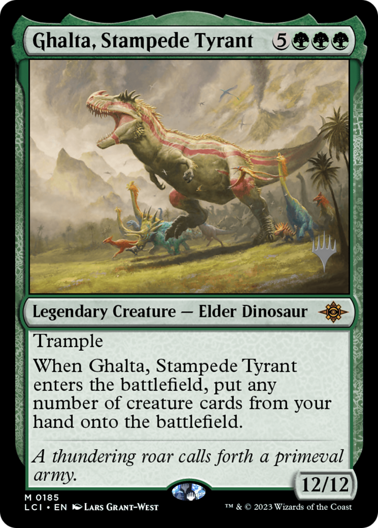 FOIL Ghalta, Stampede Tyrant (PPLCI-185P) - The Lost Caverns of Ixalan Promos - Magic The Gathering - Single Cards