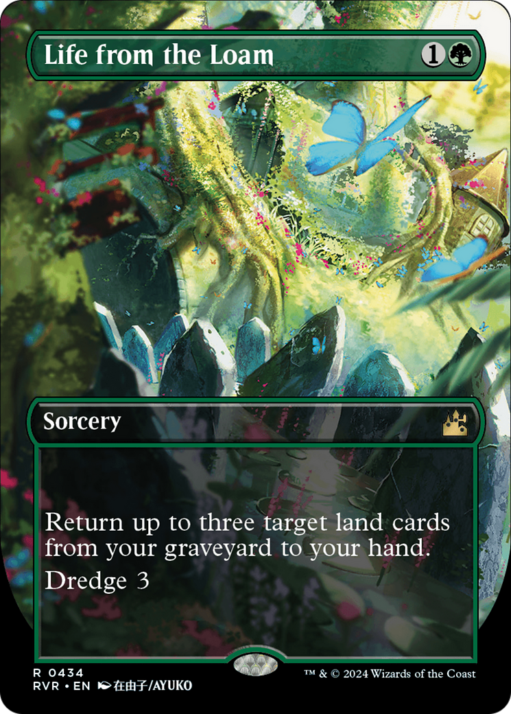 FOIL Life from the Loam (Anime Borderless) (RVR-434) - Ravnica Remastered - Magic The Gathering - Single Cards