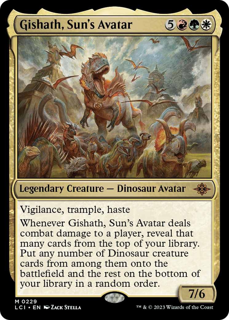 Gishath, Sun's Avatar (LCI-229) - The Lost Caverns of Ixalan - Magic The Gathering - Single Cards