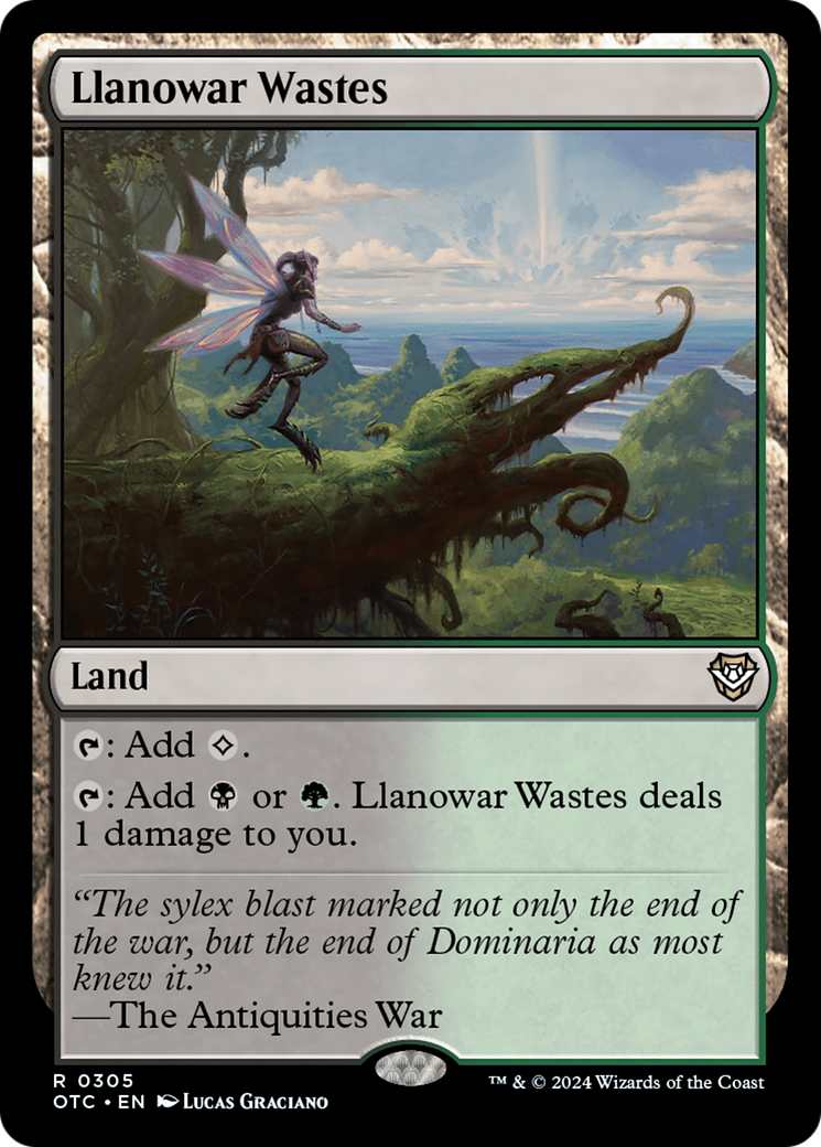 Llanowar Wastes (OTC-305) - Outlaws of Thunder Junction Commander - Magic The Gathering - Single Cards