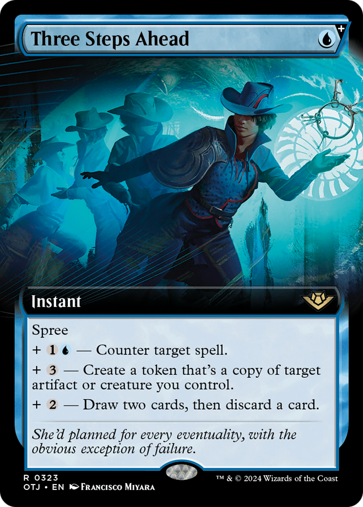 Three Steps Ahead (Extended Art) (OTJ-323) - Outlaws of Thunder Junction - Magic The Gathering - Single Cards
