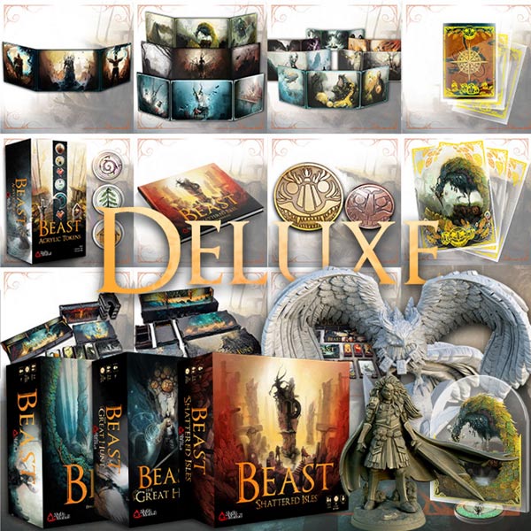 Kickstarter Beast, Shattered Isles & The Great Hunt Deluxe (with Sundrop Miniatures) - Board Games - 3
