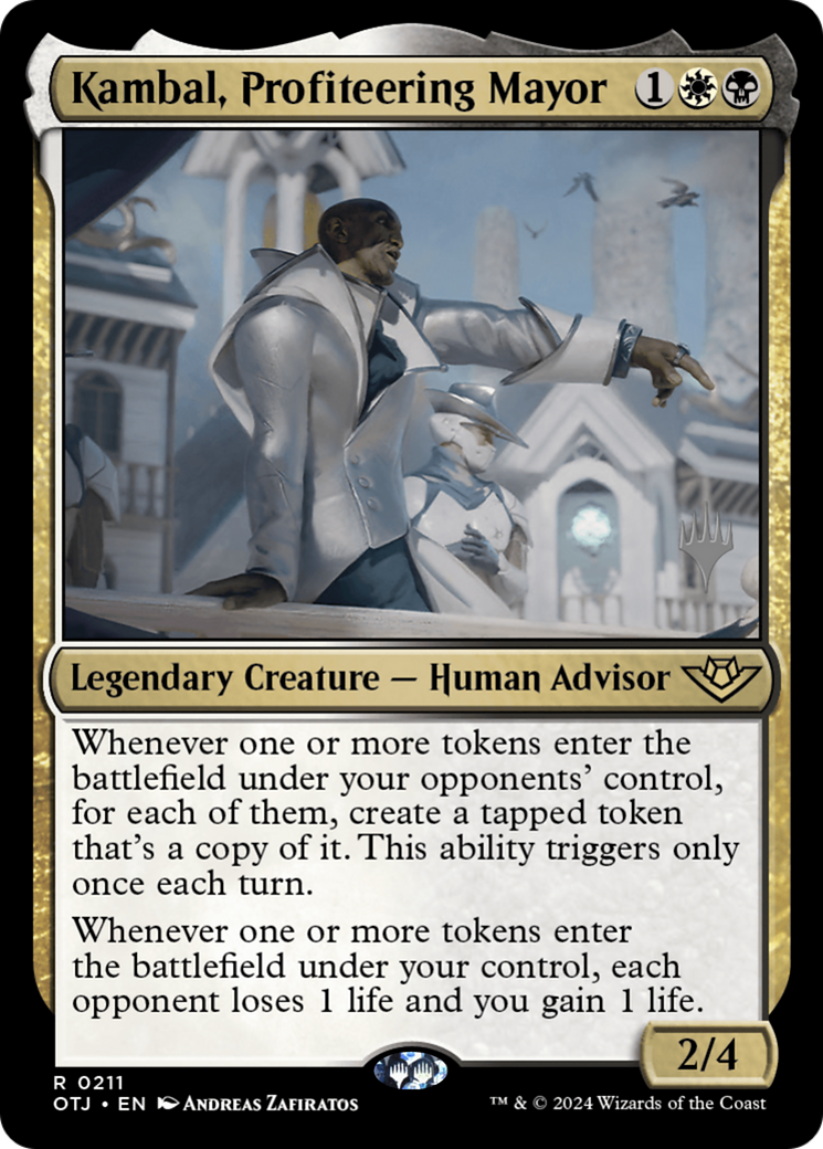 Kambal, Profiteering Mayor (PPOTJ-211P) - Outlaws of Thunder Junction Promos - Magic The Gathering - Single Cards