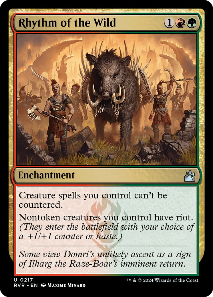 FOIL Rhythm of the Wild (RVR-217) - Ravnica Remastered - Magic The Gathering - Single Cards