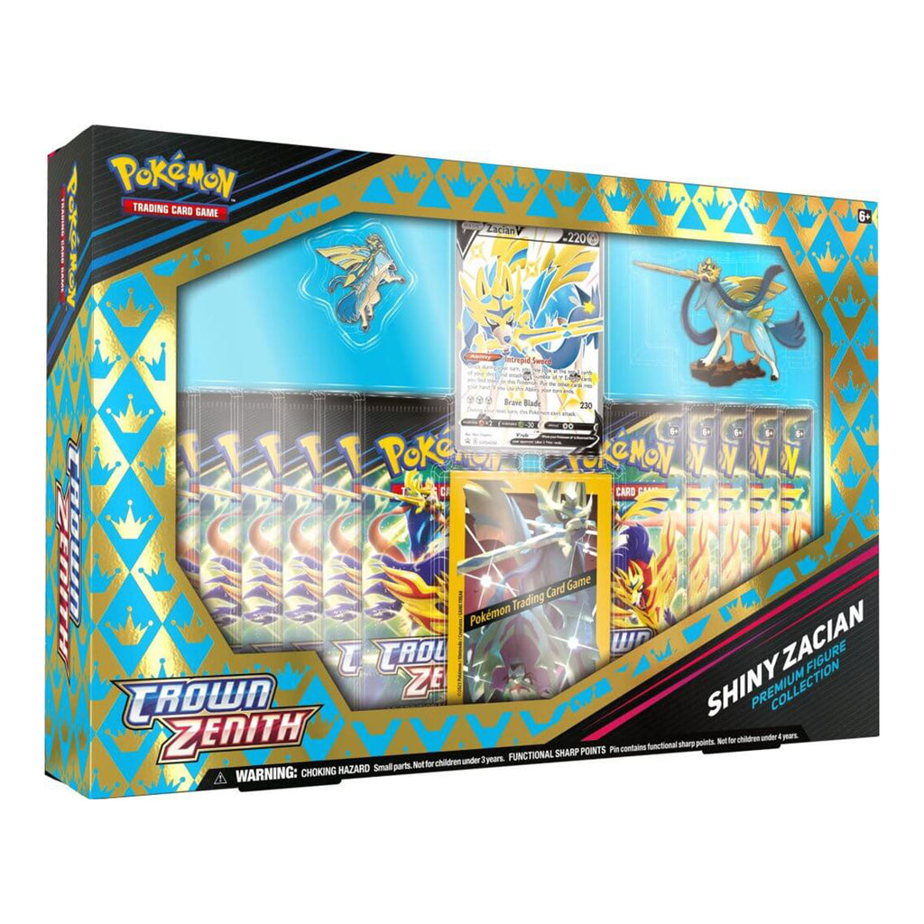 POKEMON TCG Crown Zenith Shiny Zacian and Shiny Zamazenta Figure Boxes (Pair) - Trading Card Games - 2