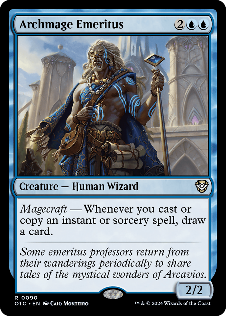 Archmage Emeritus (OTC-090) - Outlaws of Thunder Junction Commander - Magic The Gathering - Single Cards