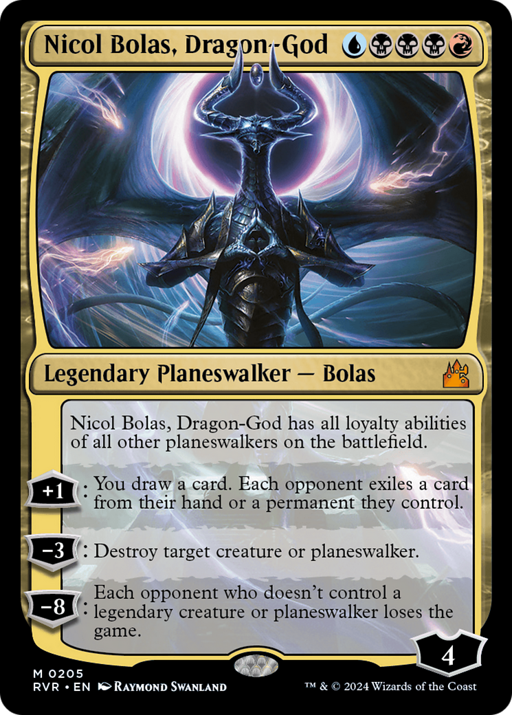 Nicol Bolas, Dragon-God (RVR-205) - Ravnica Remastered - Magic The Gathering - Single Cards