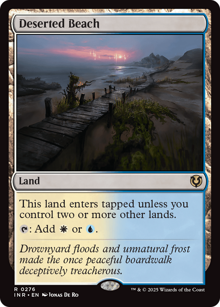 FOIL Deserted Beach (INR-276) - Innistrad Remastered - Magic The Gathering - Single Cards