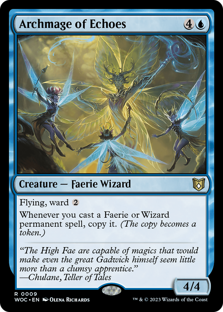Archmage of Echoes (WOC-009) - Wilds of Eldraine Commander - Magic The Gathering - Single Cards