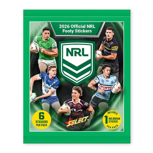 2026 NRL Rugby Stickers Collection Box 50 stickers Per Box - Sports Cards - 2