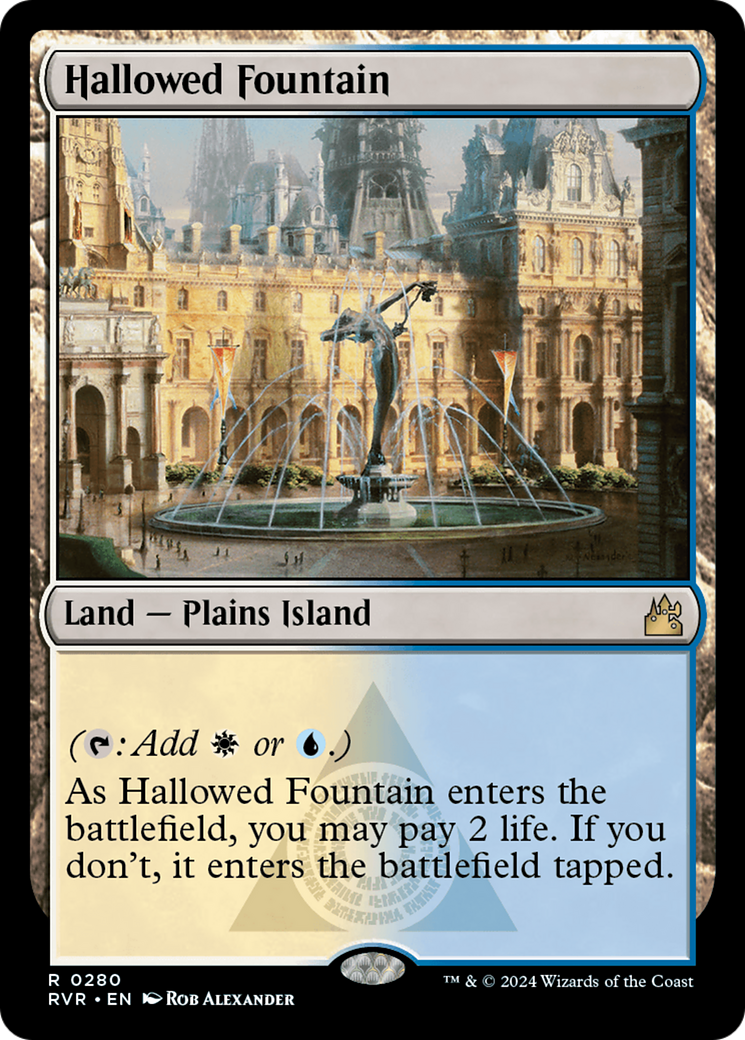 Hallowed Fountain (RVR-280) - Ravnica Remastered - Magic The Gathering - Single Cards