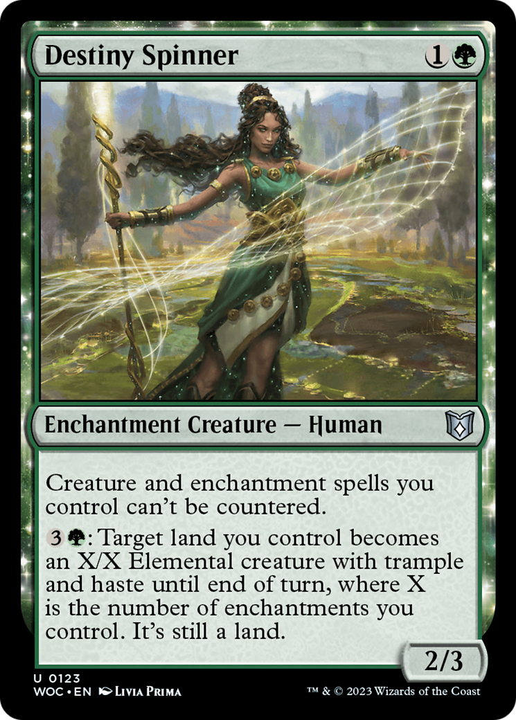 Destiny Spinner (WOC-123) - Wilds of Eldraine Commander - Magic The Gathering - Single Cards