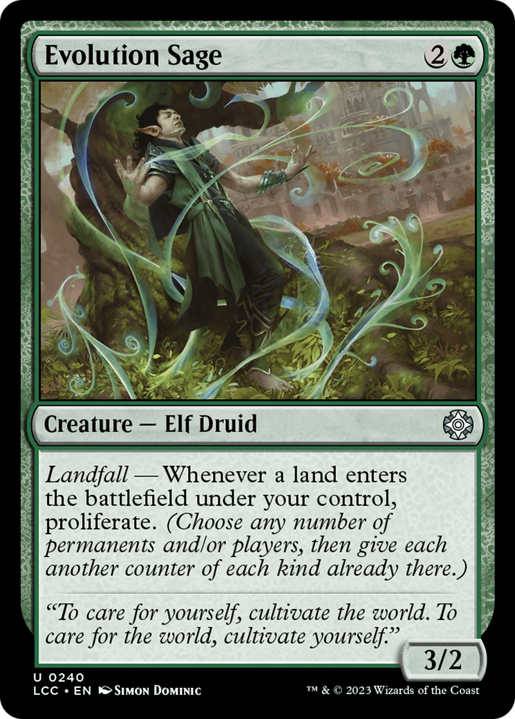 Evolution Sage (LCC-240) - The Lost Caverns of Ixalan Commander - Magic The Gathering - Single Cards