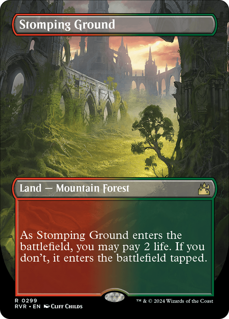Stomping Ground (Borderless) (RVR-299) - Ravnica Remastered - Magic The Gathering - Single Cards