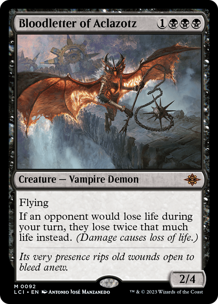 FOIL Bloodletter of Aclazotz (LCI-092) - The Lost Caverns of Ixalan - Magic The Gathering - Single Cards