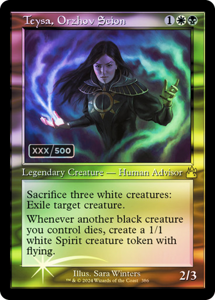 FOIL Teysa, Orzhov Scion (Retro Frame) (Serial Numbered) (RVR-386) - Ravnica Remastered - Magic The Gathering - Single Cards