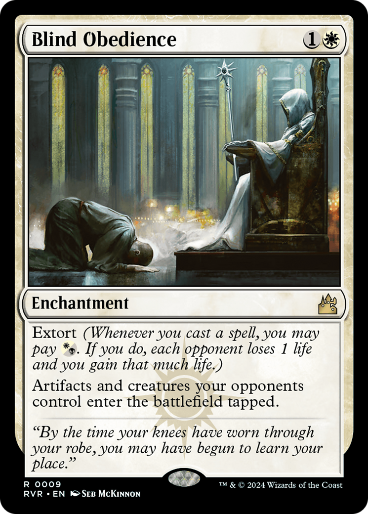 Blind Obedience (RVR-009) - Ravnica Remastered - Magic The Gathering - Single Cards