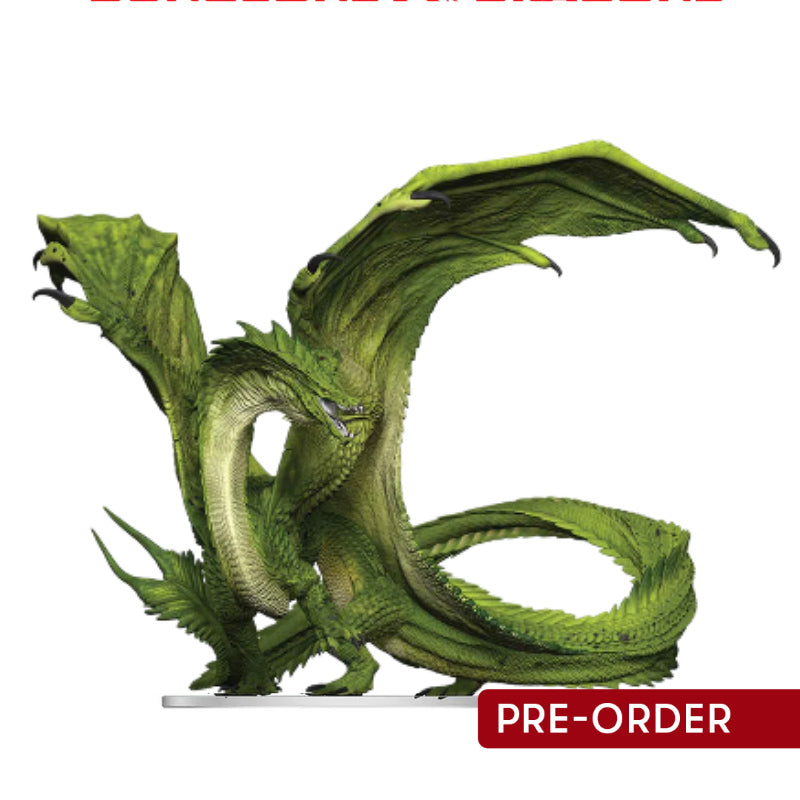 D&D Icons of the Realms Adult Green Dragon Deceiver - Miniatures