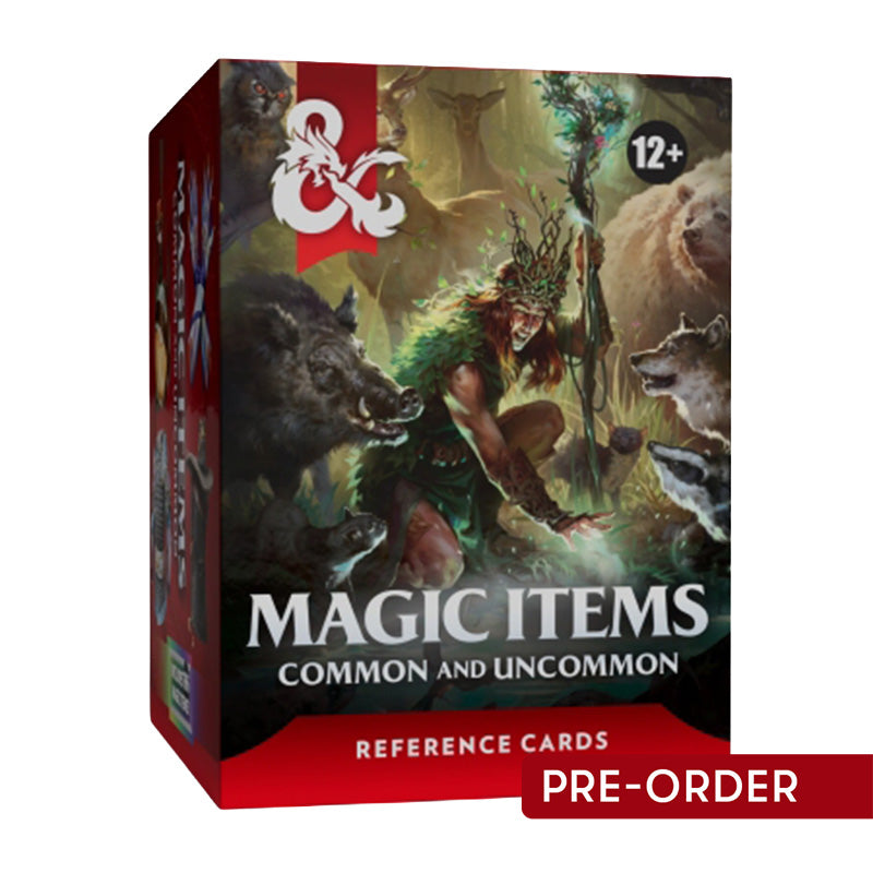 D&D Magic Items Common and Uncommon Reference Cards - Role Playing Games