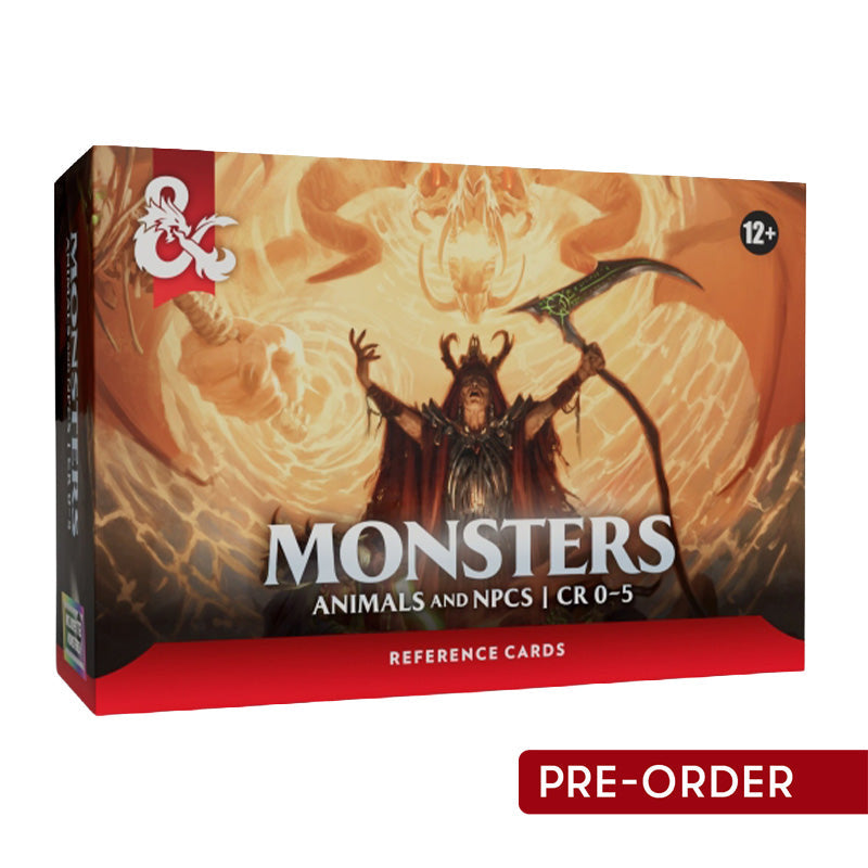 D&D Monsters Animals and NPCs Reference Cards - Role Playing Games
