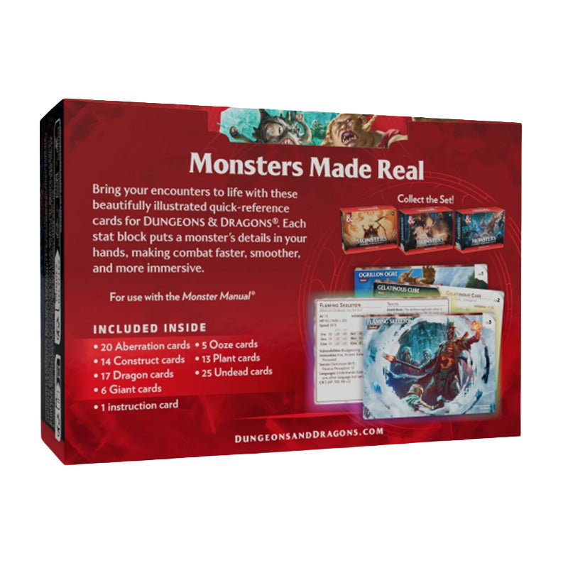 D&D Monsters Fearsome and Ferocious Reference Cards - Role Playing Games - 5