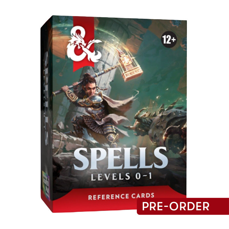 D&D Spells Levels 0-1 Reference Cards - Role Playing Games