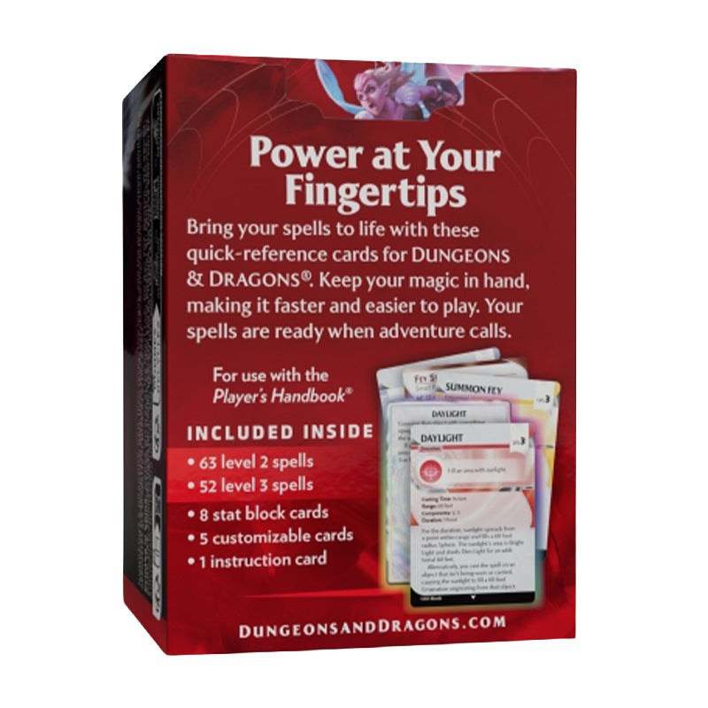 D&D Spells Levels 2-3 Reference Cards - Role Playing Games - 5