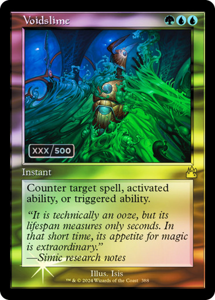 FOIL Voidslime (Retro Frame) (Serial Numbered) (RVR-388) - Ravnica Remastered - Magic The Gathering - Single Cards