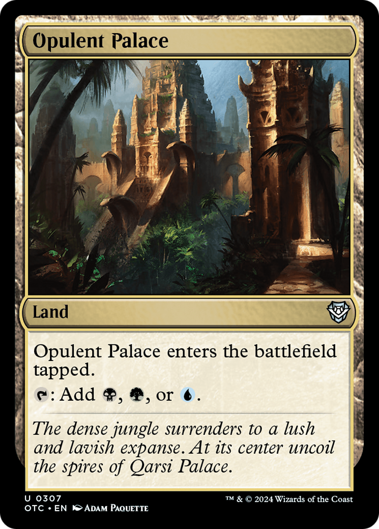 Opulent Palace (OTC-307) - Outlaws of Thunder Junction Commander - Magic The Gathering - Single Cards