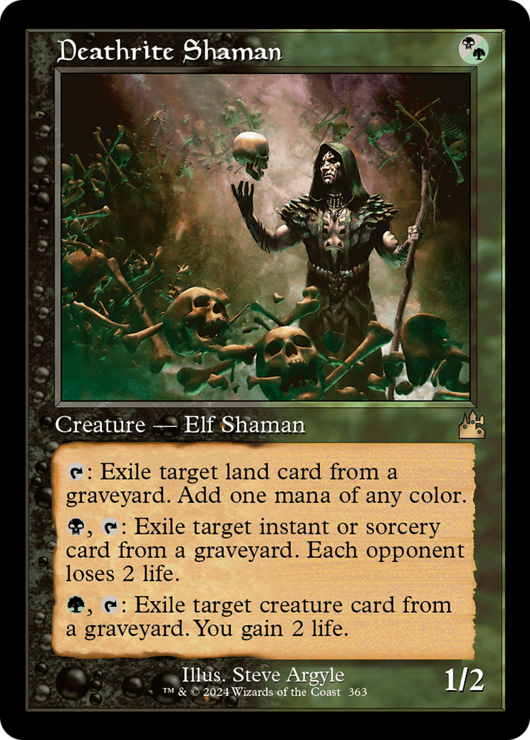 FOIL Deathrite Shaman (Retro Frame) (RVR-363) - Ravnica Remastered - Magic The Gathering - Single Cards