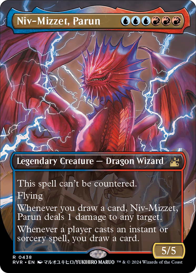 FOIL Niv-Mizzet, Parun (Anime Borderless) (RVR-438) - Ravnica Remastered - Magic The Gathering - Single Cards