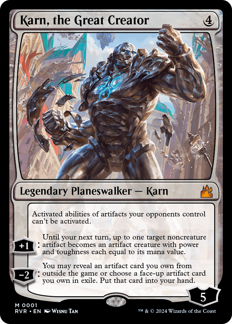 Karn, the Great Creator (RVR-001) - Ravnica Remastered - Magic The Gathering - Single Cards