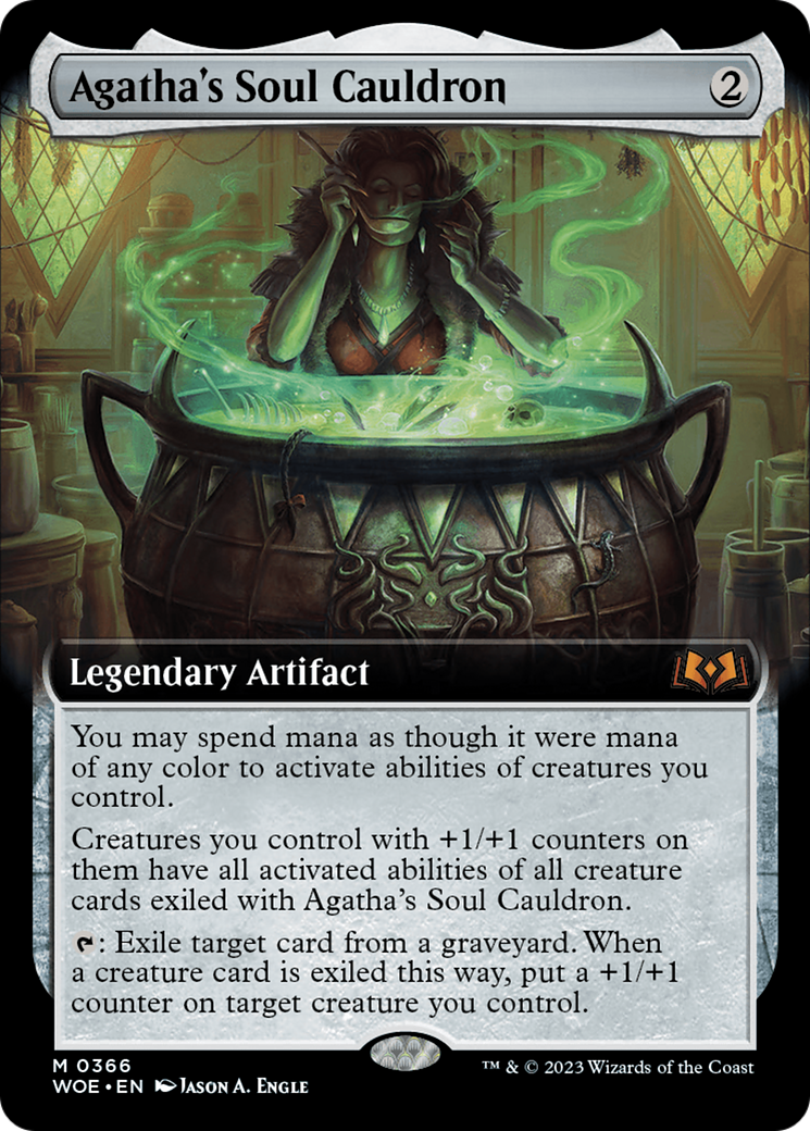 Agatha's Soul Cauldron (Extended Art) (WOE-366) - Wilds of Eldraine: (Extended Art) - Magic The Gathering - Single Cards