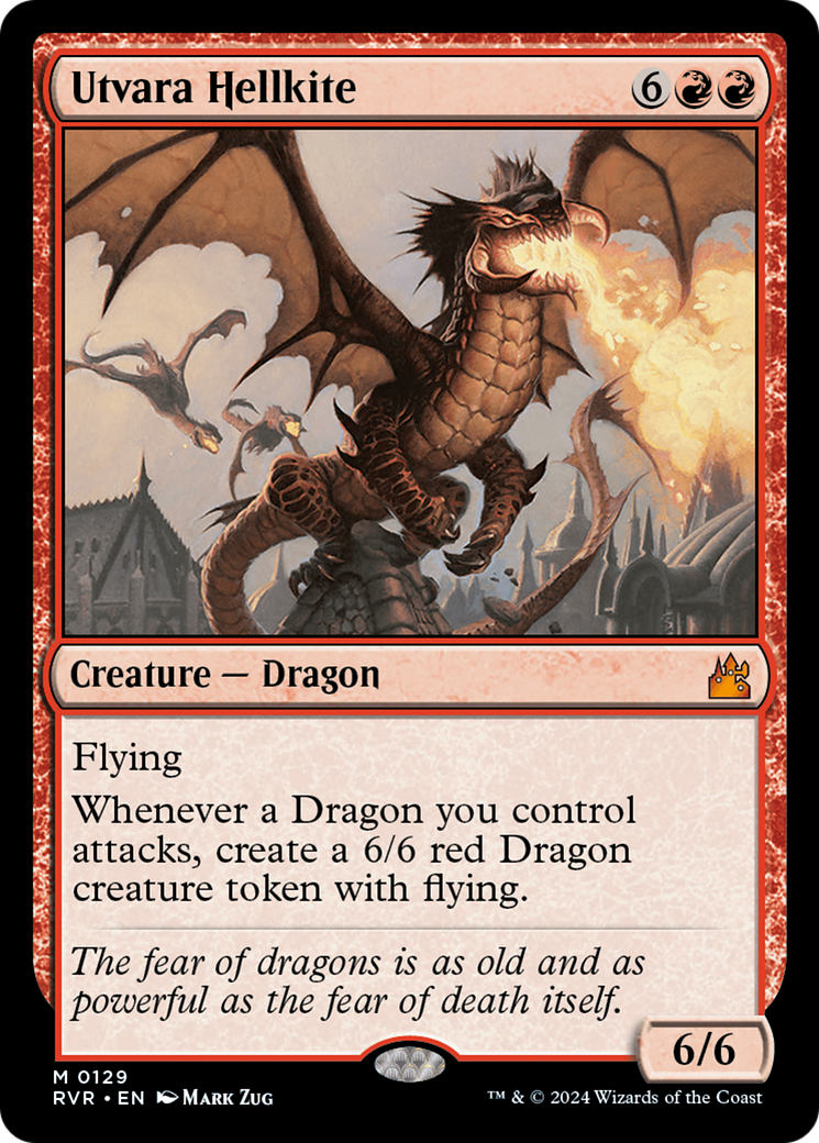 FOIL Utvara Hellkite (RVR-129) - Ravnica Remastered - Magic The Gathering - Single Cards