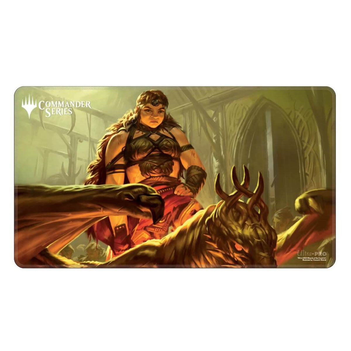 ULTRA PRO Magic: The Gathering - PLAY MAT - Commander Series Mono Color - Magda Stitched Edge Playmat - Playmats