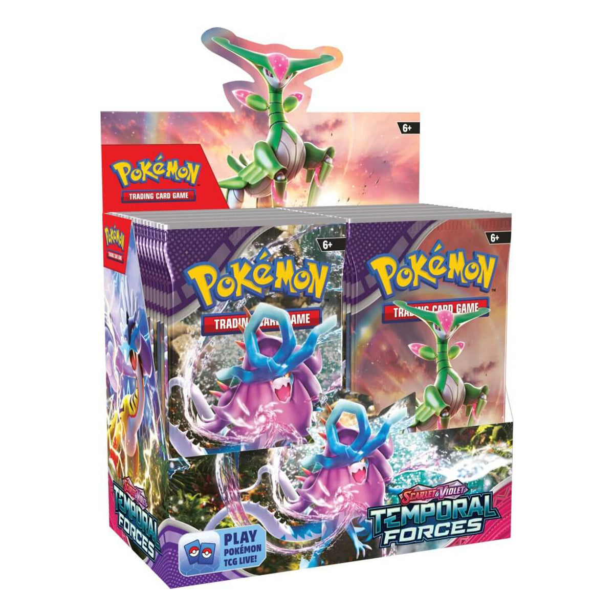 Scarlet & Violet Temporal Forces Booster Box POKEMON TCG - Trading Card Games
