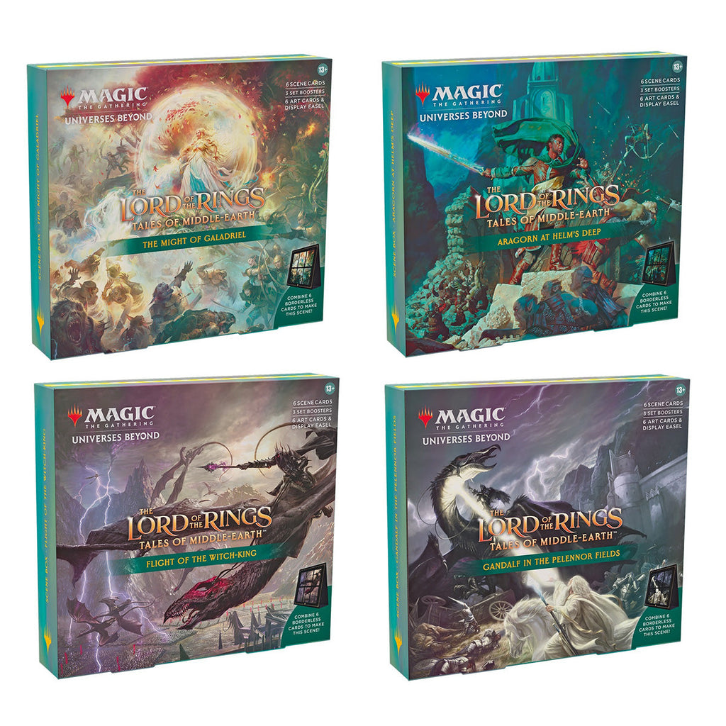 MTG The Lord of the Rings Tales of Middle-Earth Holiday Scene Boxes (Set of 4) Magic - Trading Card Games